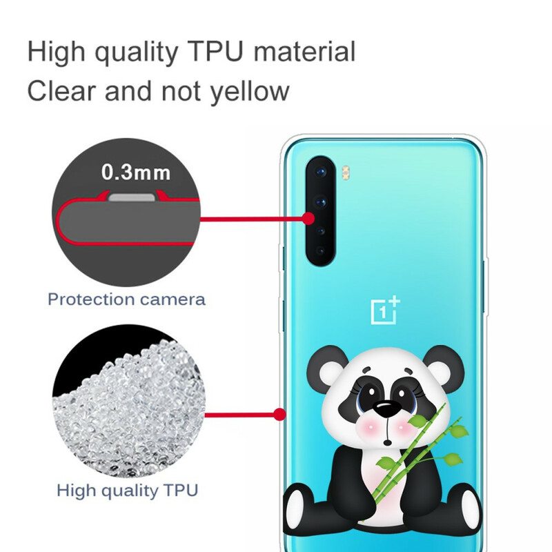 Kuori OnePlus Nord Saumaton Surullinen Panda