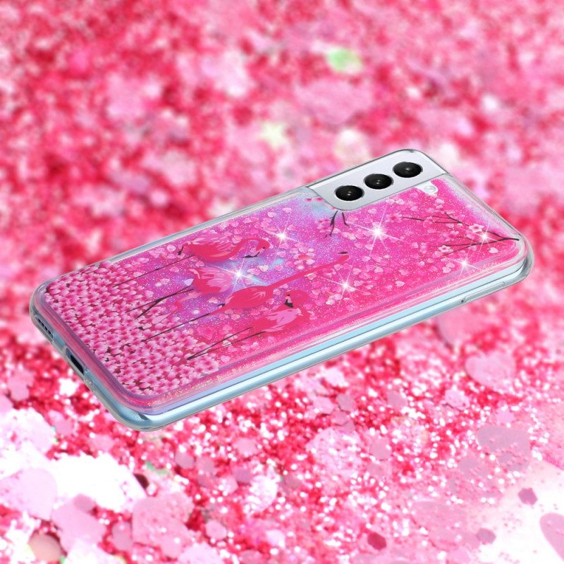 Kuori Samsung Galaxy S24 Plus 5g Bird Liquid Glitter