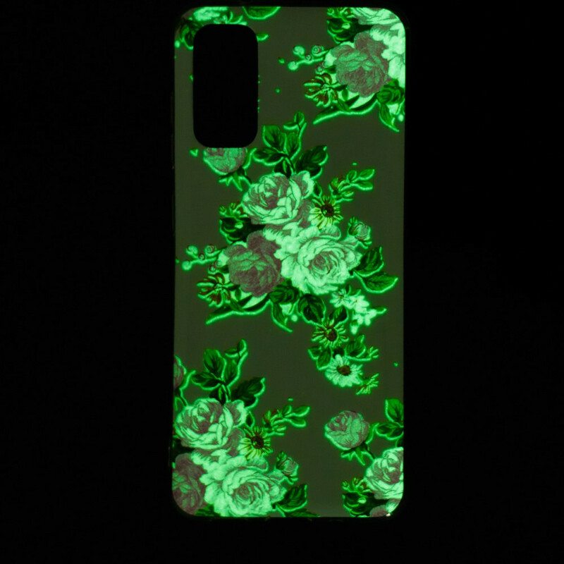 Case Samsung Galaxy S20 Fluoresoivat Liberty Flowers