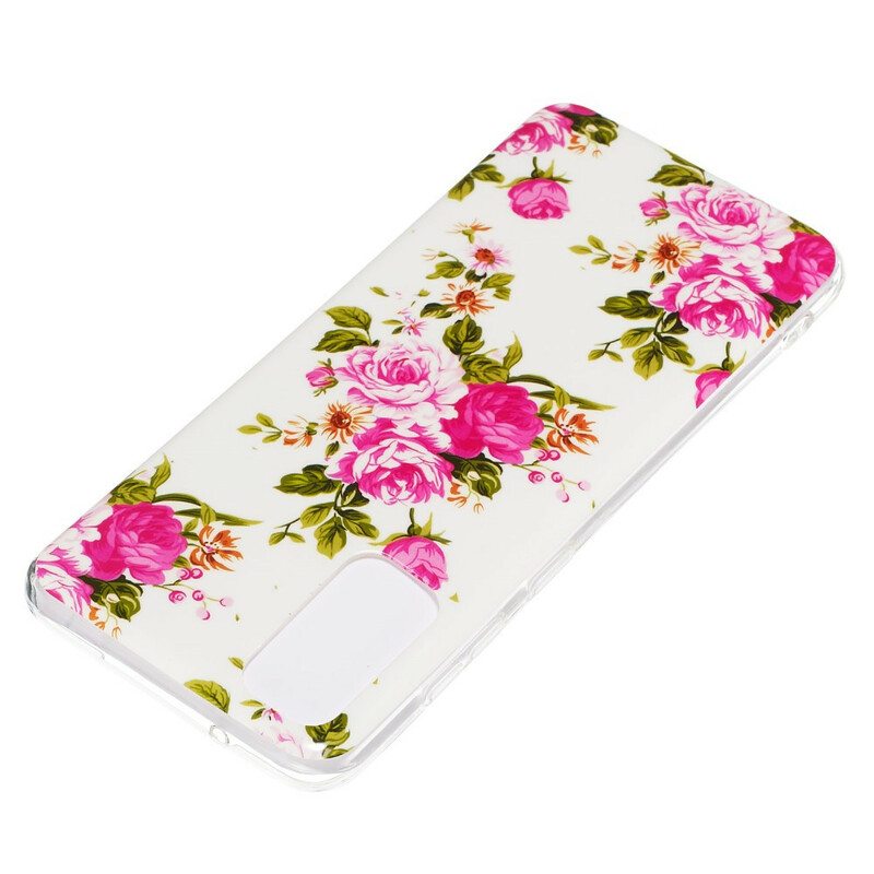 Case Samsung Galaxy S20 Fluoresoivat Liberty Flowers