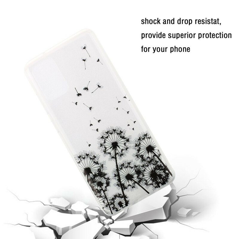 Case Samsung Galaxy S20 Saumattomat Mustat Voikukat