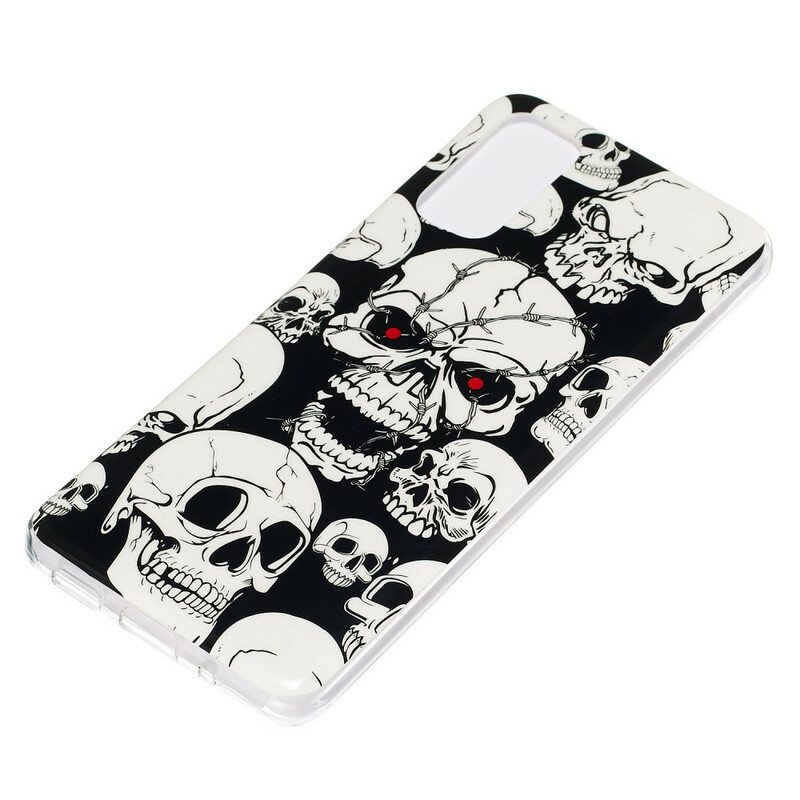 Case Samsung Galaxy S20 Varoitus Fluoresoivat Kallot