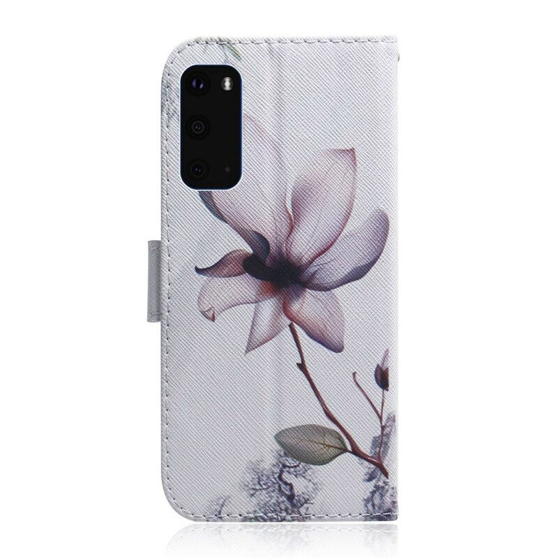 Kotelot Samsung Galaxy S20 Flower Dusty Pink