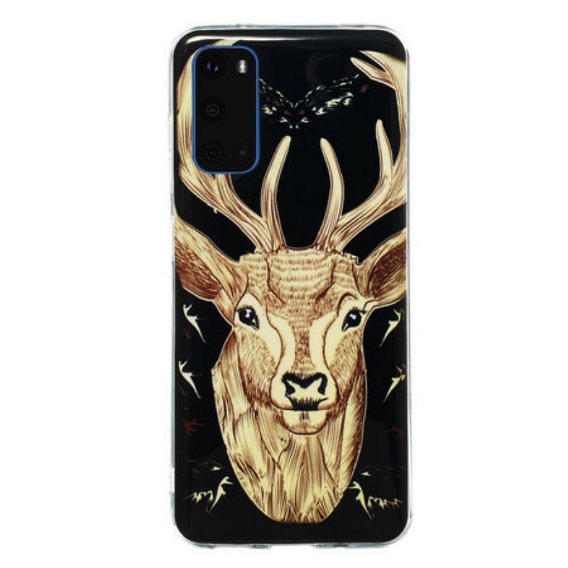 Kuori Samsung Galaxy S20 Fluoresoiva Majestic Deer