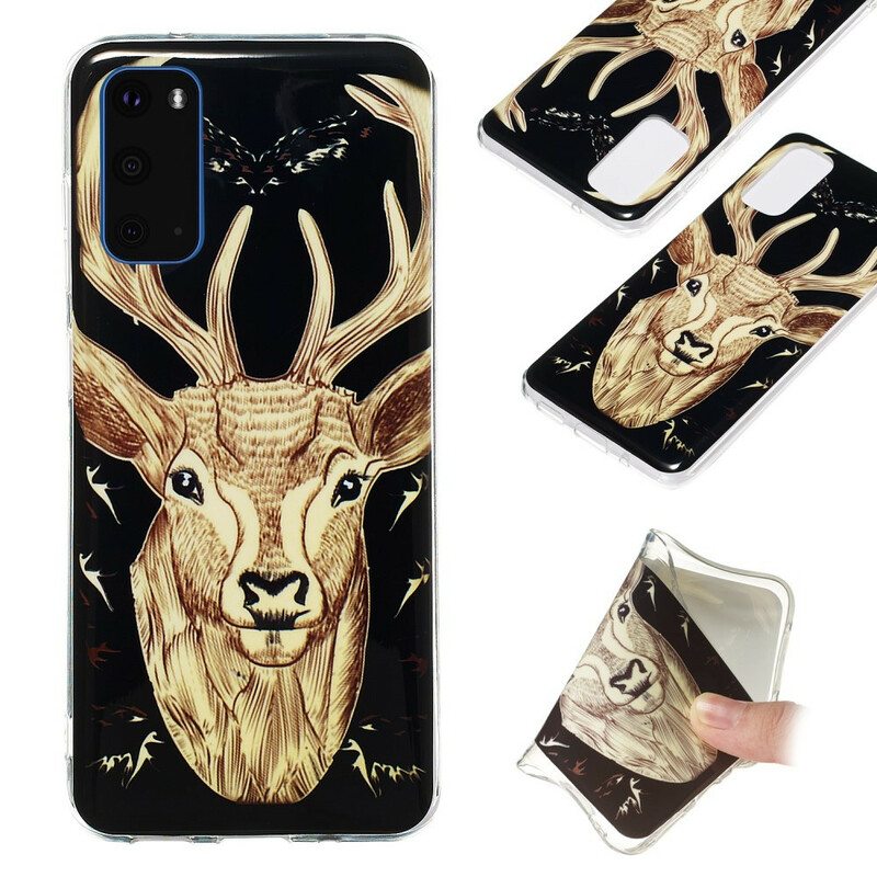 Kuori Samsung Galaxy S20 Fluoresoiva Majestic Deer