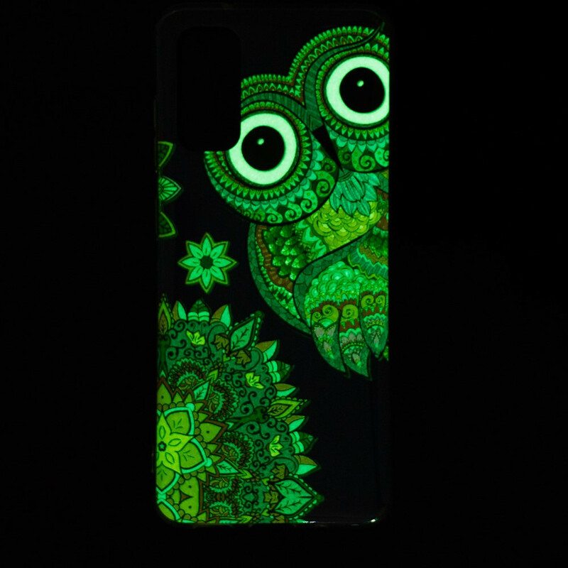 Kuori Samsung Galaxy S20 Fluoresoiva Pöllön Mandala