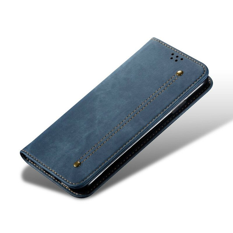 Puhelinkuoret Samsung Galaxy S20 Kotelot Flip Denim Kangas