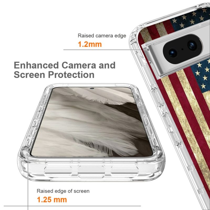 Kuori Google Pixel 8 Vahvistettu Amerikan Lippu