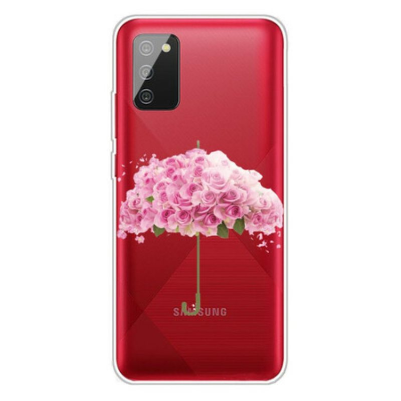 Case Samsung Galaxy A02s Sateenvarjo Ruusuissa