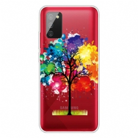 Case Samsung Galaxy A02s Saumaton Akvarellipuu