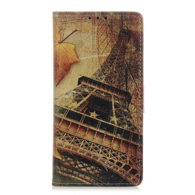 Flip Case Samsung Galaxy A02s Eiffel-torni Syksyllä