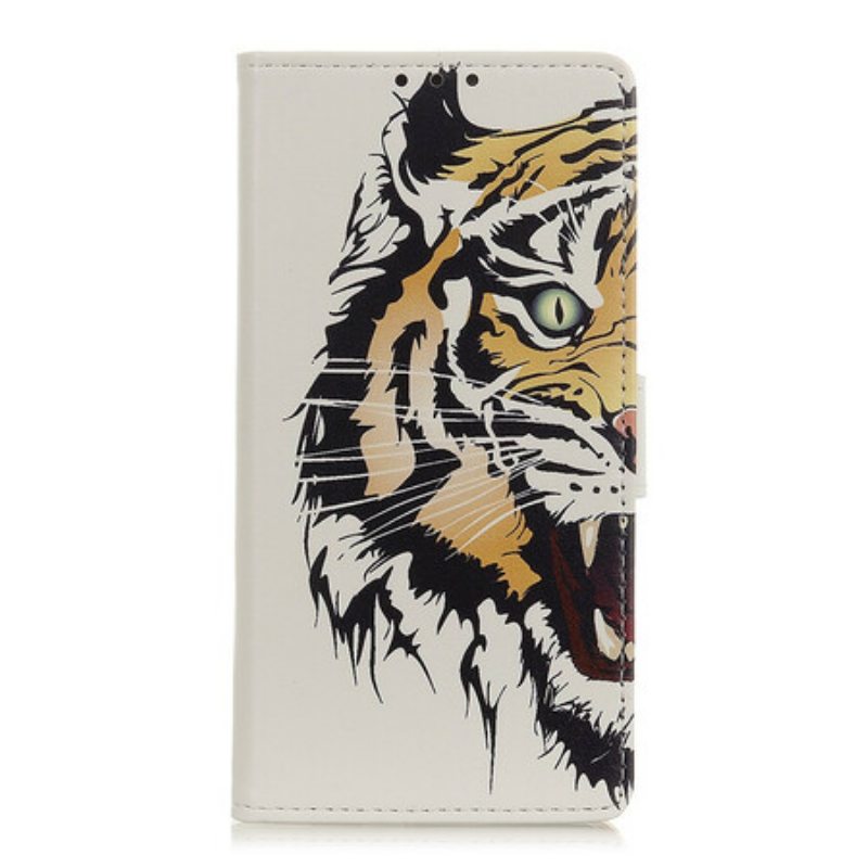 Flip Case Samsung Galaxy A02s Kova Tiikeri