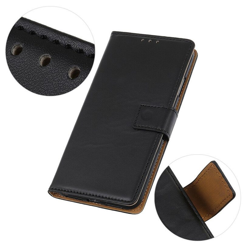 Flip Case Samsung Galaxy A02s Tavallista Keinonahkaa