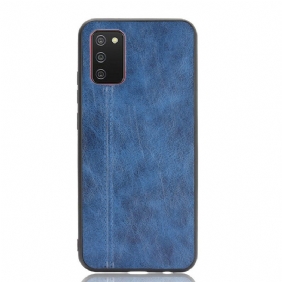 Kuori Samsung Galaxy A02s Couture-nahkaefekti