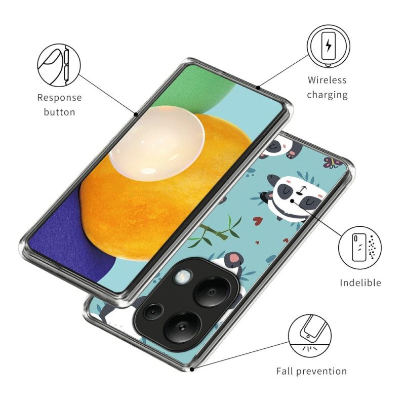 Case Xiaomi Redmi Note 13 Pro 4g Puhelinkuoret Söpöt Pandat