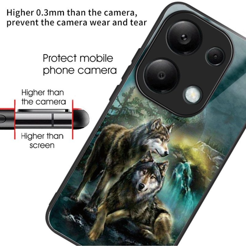 Case Xiaomi Redmi Note 13 Pro 4g Puhelinkuoret Tempered Glass Wolves