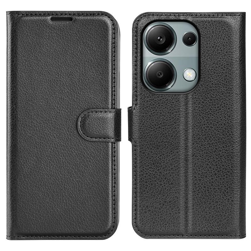 Kotelot Xiaomi Redmi Note 13 Pro 4g Puhelinkuoret Classic Litchi Faux Leather