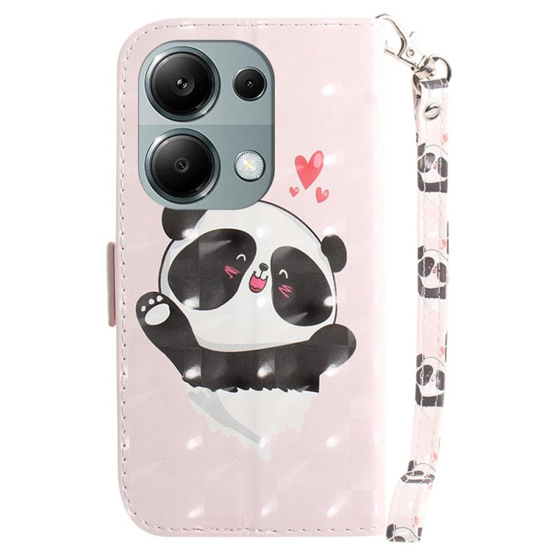 Kotelot Xiaomi Redmi Note 13 Pro 4g Puhelinkuoret Panda Love Hihnalla