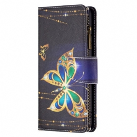 Kotelot Xiaomi Redmi Note 13 Pro 4g Puhelinkuoret Strass Butterfly -lompakko Hihnalla