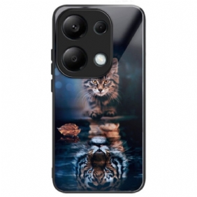 Kuori Xiaomi Redmi Note 13 Pro 4g Cat And Tiger Tempered Glass Suojakuori