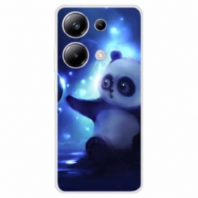 Kuori Xiaomi Redmi Note 13 Pro 4g Panda Sinisellä Pohjalla