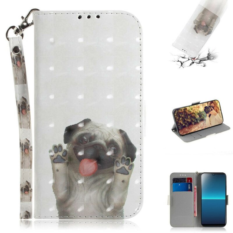 Flip Case Sony Xperia L4 Suojaketju Kuori Love My Dog Strong