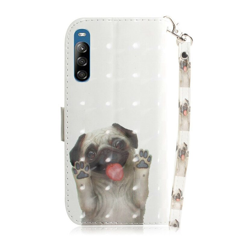 Flip Case Sony Xperia L4 Suojaketju Kuori Love My Dog Strong