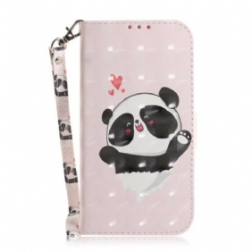 Kotelot Sony Xperia L4 Suojaketju Kuori Panda Love With Lanyard