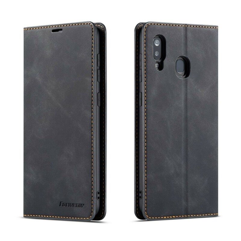 Flip Case Samsung Galaxy A40 Forwenw Nahkaefekti