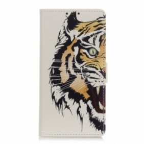 Flip Case Samsung Galaxy A40 Kova Tiikeri