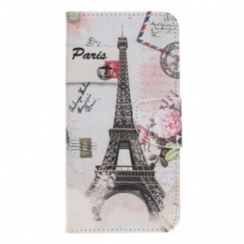 Flip Case Samsung Galaxy A40 Retro Eiffel-torni