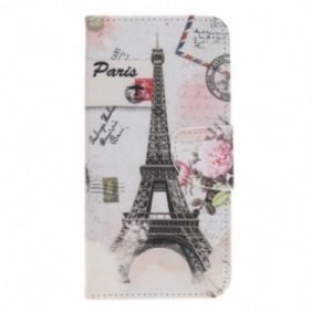 Flip Case Samsung Galaxy A40 Retro Eiffel-torni