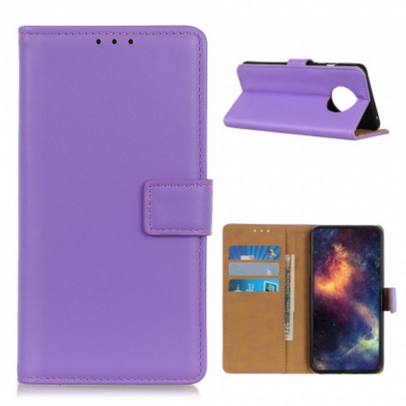 Flip Case Xiaomi Redmi Note 9T Tavallista Keinonahkaa