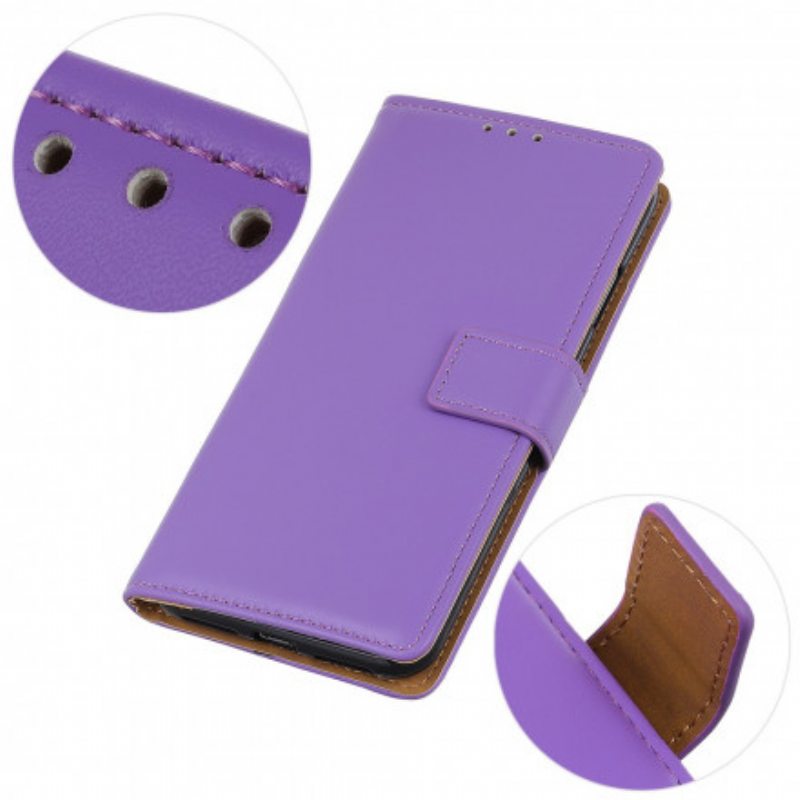 Flip Case Xiaomi Redmi Note 9T Tavallista Keinonahkaa