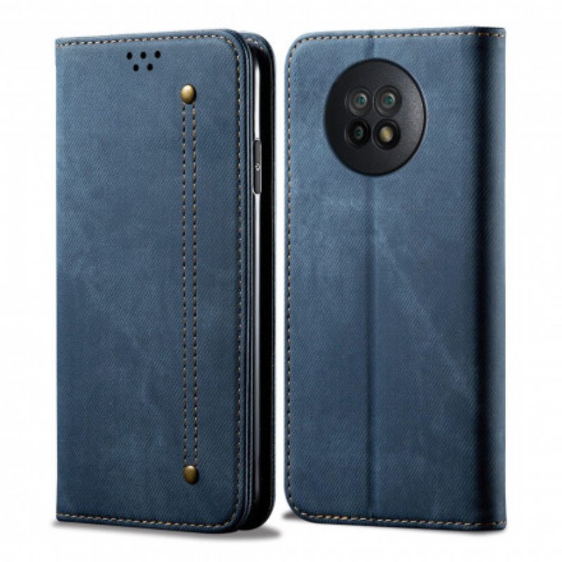 Puhelinkuoret Xiaomi Redmi Note 9T Kotelot Flip Denim Kangas