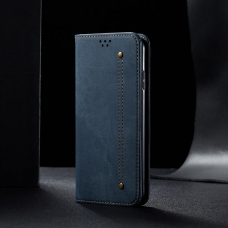 Puhelinkuoret Xiaomi Redmi Note 9T Kotelot Flip Denim Kangas