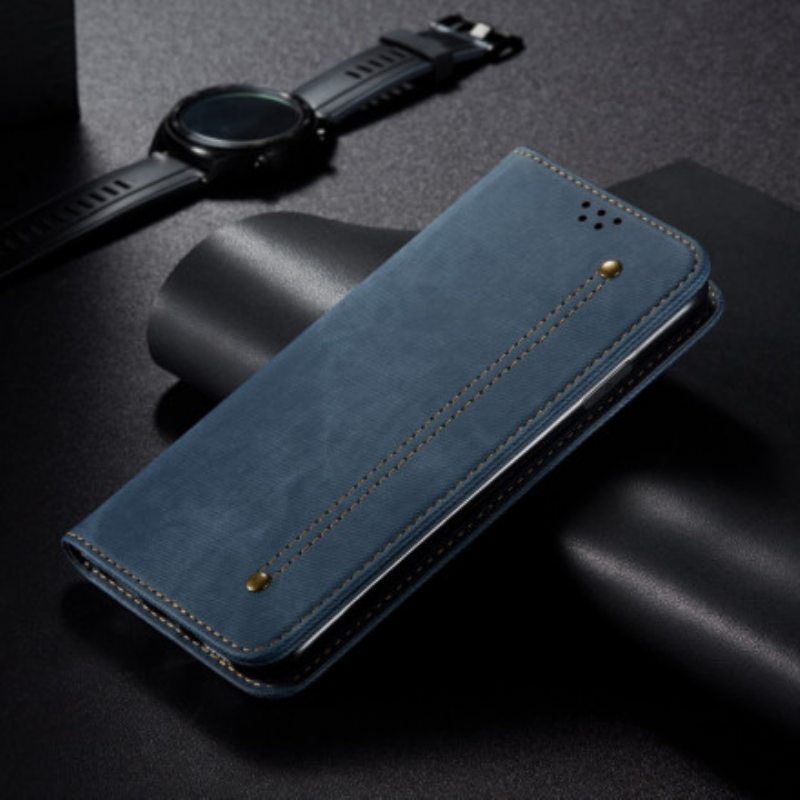 Puhelinkuoret Xiaomi Redmi Note 9T Kotelot Flip Denim Kangas