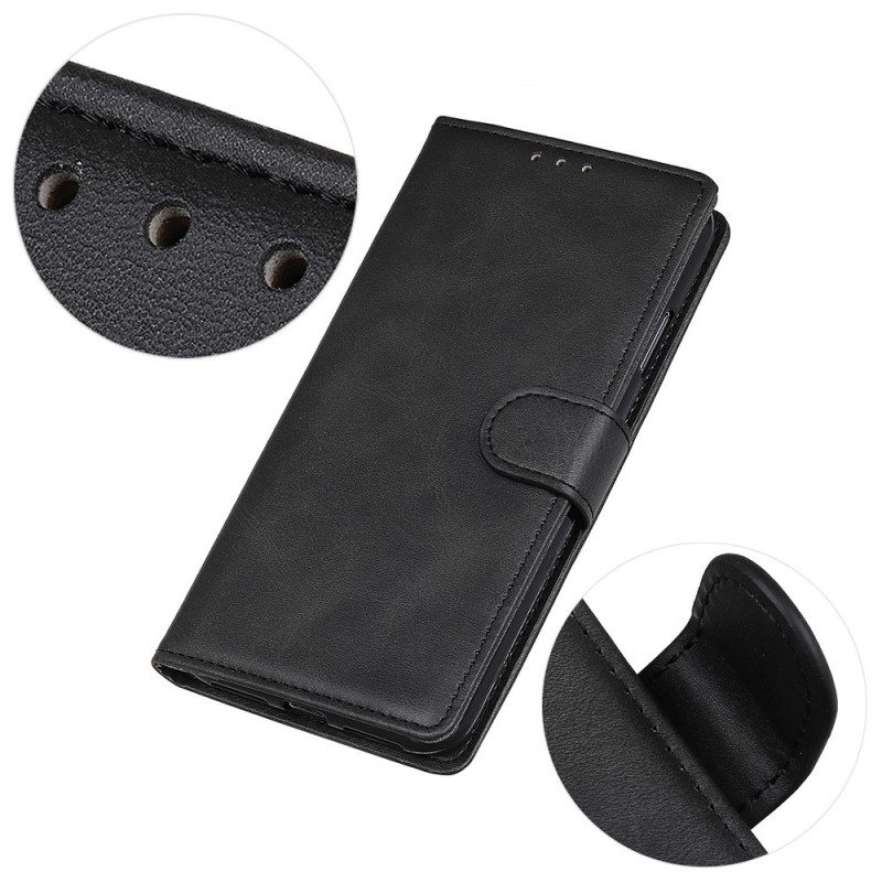 Flip Case Moto G200 5G Retro Mattanahkaefekti