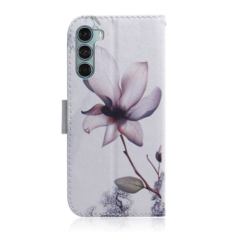 Kotelot Moto G200 5G Flower Dusty Pink