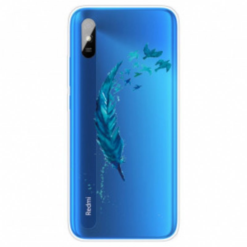 Case Xiaomi Redmi 9A Kaunis Sininen Sulka