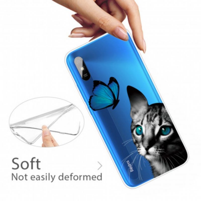 Case Xiaomi Redmi 9A Kissa Ja Perhonen