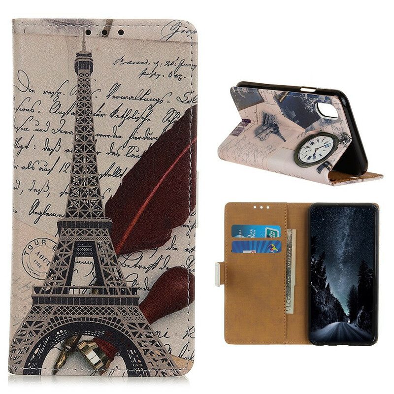 Flip Case Xiaomi Redmi 9A Runoilijan Eiffel-torni