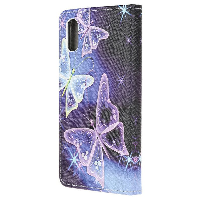 Kotelot Xiaomi Redmi 9A Neon Perhosia