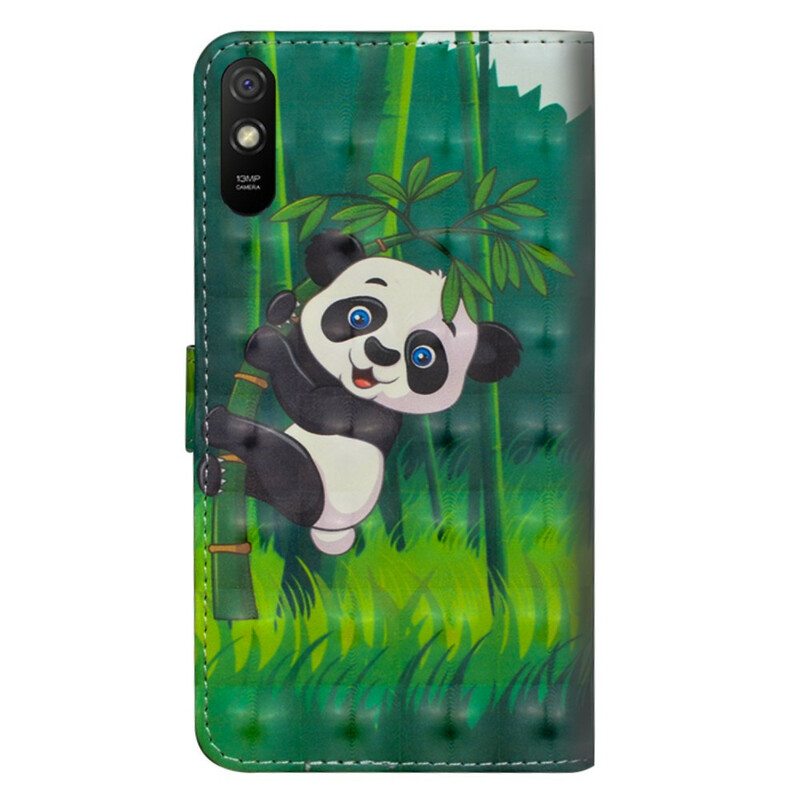 Kotelot Xiaomi Redmi 9A Panda Ja Bambu