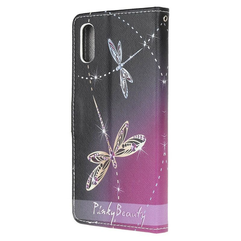 Kotelot Xiaomi Redmi 9A Suojaketju Kuori Strappy Dragonflies