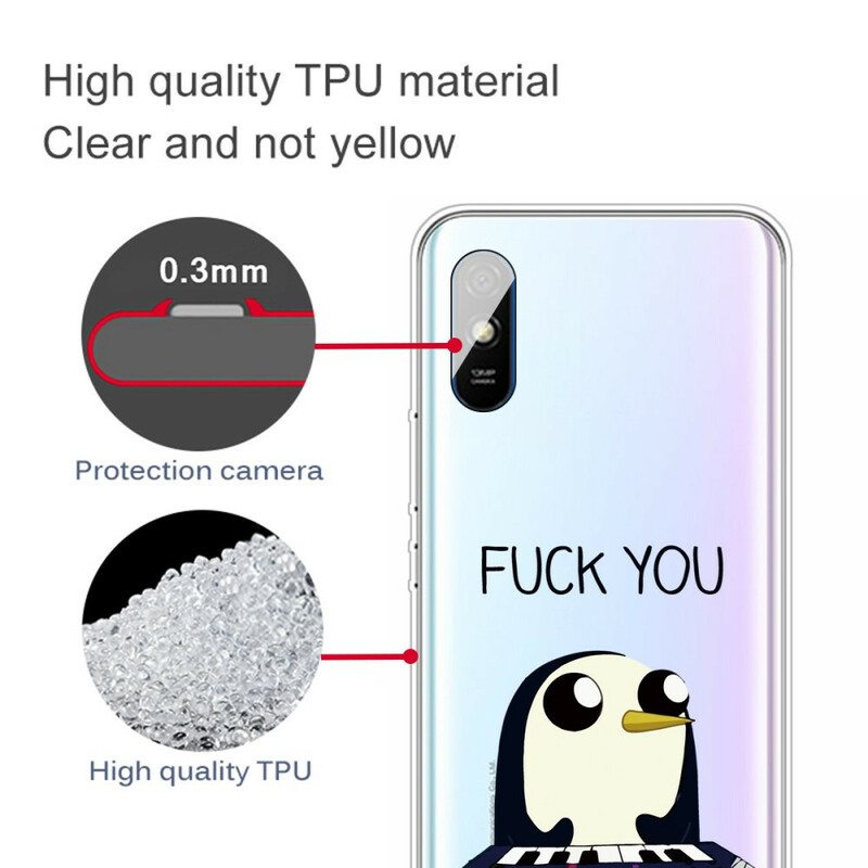 Kuori Xiaomi Redmi 9A Pingviini Vittu Sinua