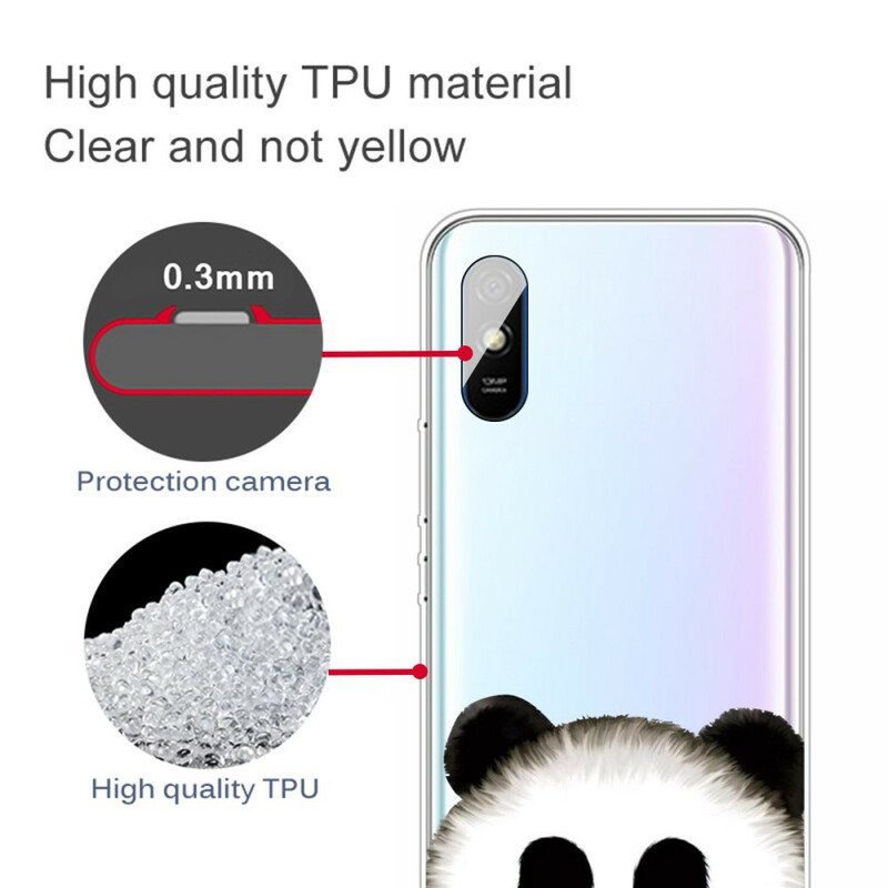 Kuori Xiaomi Redmi 9A Saumaton Panda