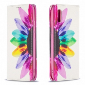 Puhelinkuoret Xiaomi Redmi 9A Kotelot Flip Akvarelli Kukka