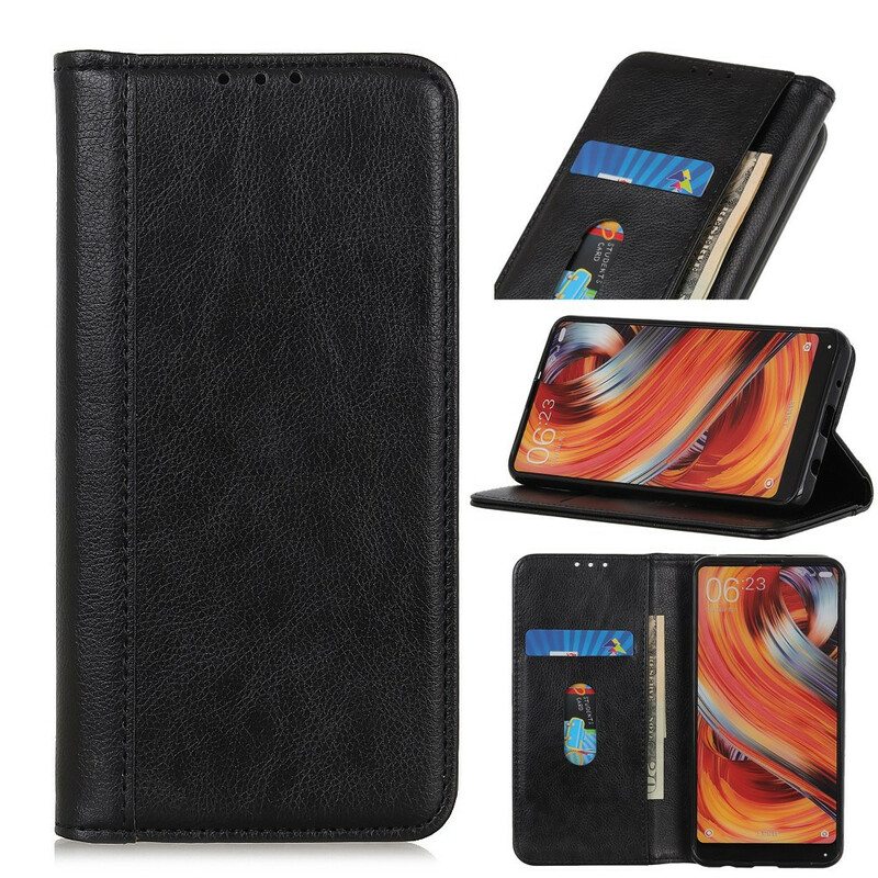 Puhelinkuoret Xiaomi Redmi 9A Kotelot Flip Litchi Split Leather -versio