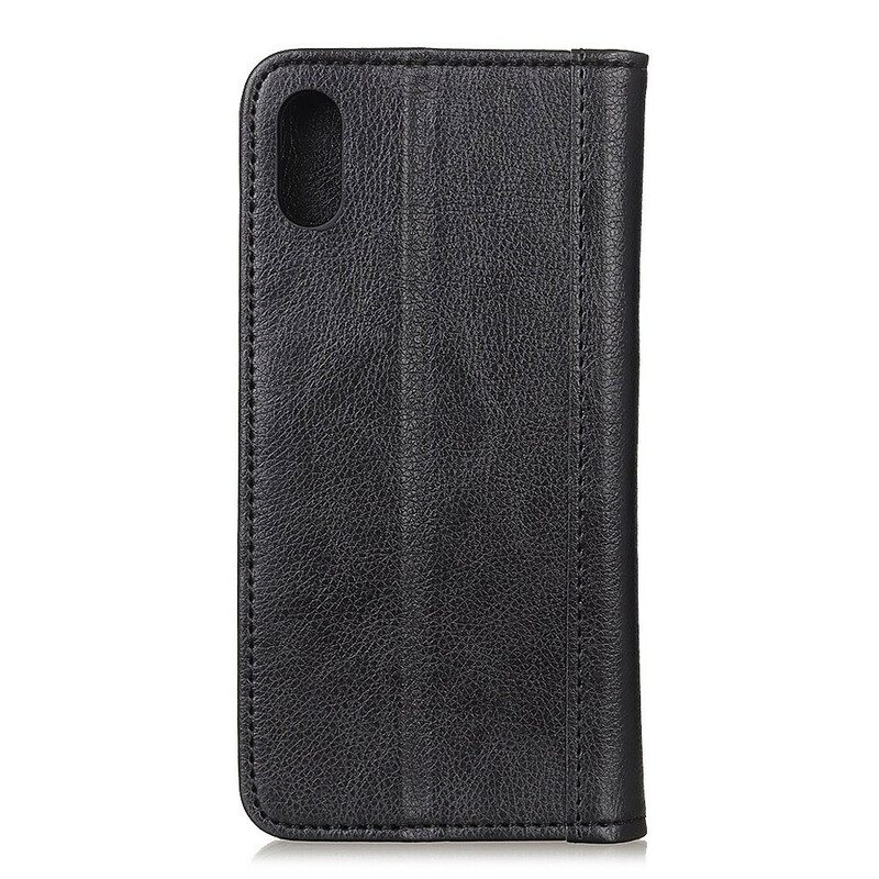 Puhelinkuoret Xiaomi Redmi 9A Kotelot Flip Litchi Split Leather -versio